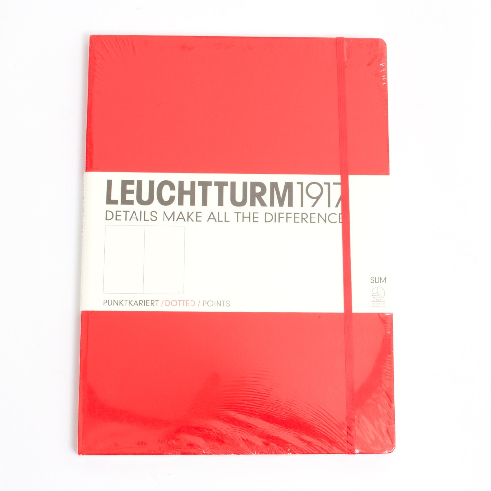 Leuchtturm, Master, Slim, A4, Dotted, Red